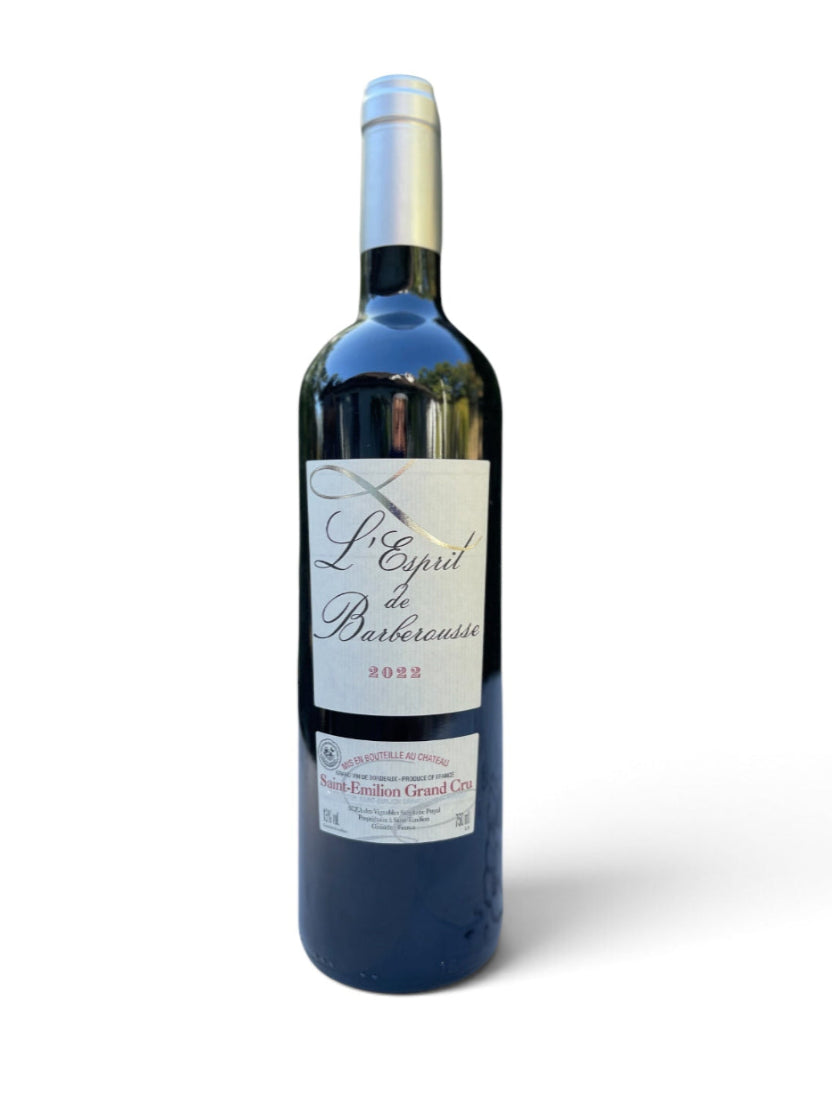 **L'Esprit de Barberousse 2022  Saint-Émilion Grand Cru